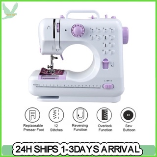 Portable Smart Sewing Machine Upgraded FHSM 505A Pro 12 Stitches Mesin Jahit 505