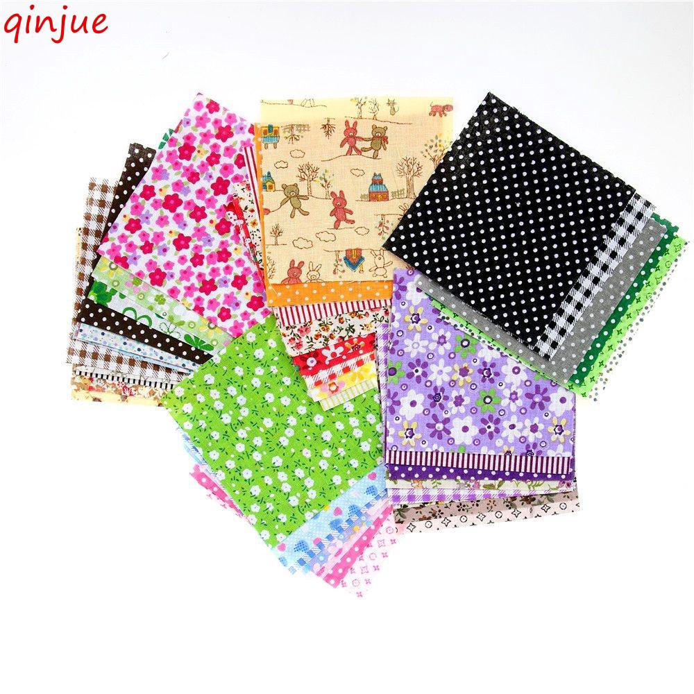 30PC DIY Sewing Quilting Tissue Stash Bundle Fabric Cotton Cloth for 10x10cm