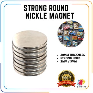 Neodymium magnet 30mm - Round Shape Rare Earth Neodymium Super Strong Magnetic NdFeB Magnet