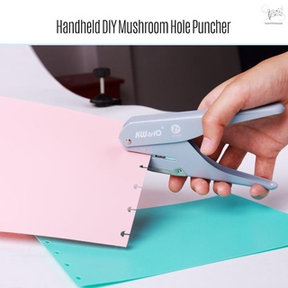 Ready Stock/✉∋(Ծ‸Ծ TA KW-trio Handheld DIY Mushroom Single Hole Punch Puncher Paper Cutter with Rule