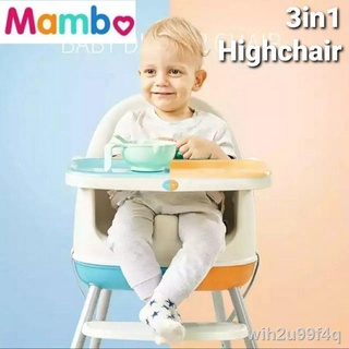 Spot goods ☁✙✧3 in 1 High Chair For Baby Infant Feeding Chair Convertible to Baby Booster Seat Dinin