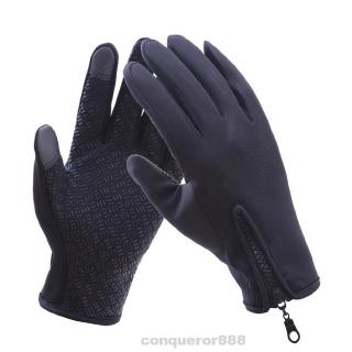 Outdoor Sports Unisex Riding Gloves Men Women Zipper Waterproof Windproof Warm (1)
