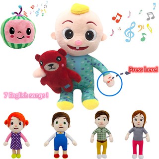 Cocomelon Musical Bedtime JJ Doll, with a Soft, Plush Tummy and Roto Head – Press Hands Sing – Bedtime Toys