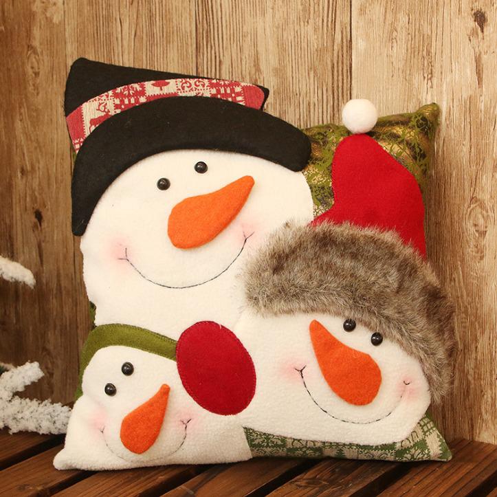 35*35 Cm Christmas Decorations for Home Cartoon Cushion (5)