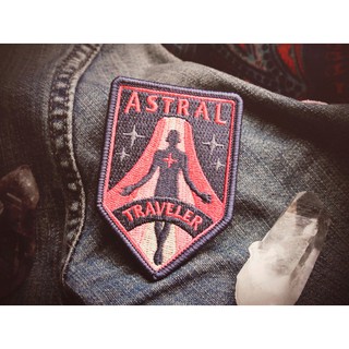 Astral Traveler Patch Embroidery Applique DIY Badge Craft