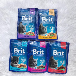 BRIT PREMIUM CHUNKS CAT FOOD POUCHES 100G