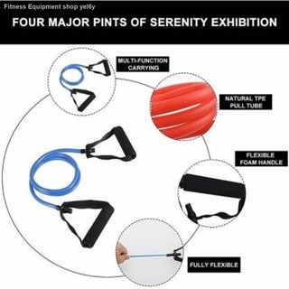 yoga equipment✤♈120cm Elastic Resistance Band Fitness uipment Yoga Pull Rope Rubber Tube Gym Workout (4)
