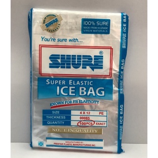 SHURE super elastic ice bag 4x12 inches