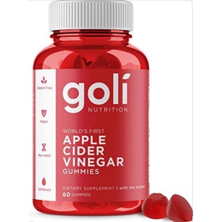 100% Authentic Goli Apple Cider Vinegar | Ashwagandha | Cider Bears Apple Cider Vinegar 60 Gummies