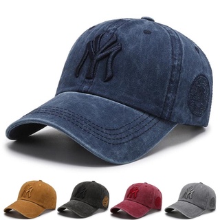 Vintage New York NY Soft Top Cotton Baseball cap Fashion Casual Sports Outdoor sunshade Hat
