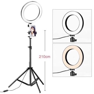 LOWEST PRICE EVER!! 26CM LED RING LIGHT WITH 210cm TRIPOD & PHONE HOLDER!!