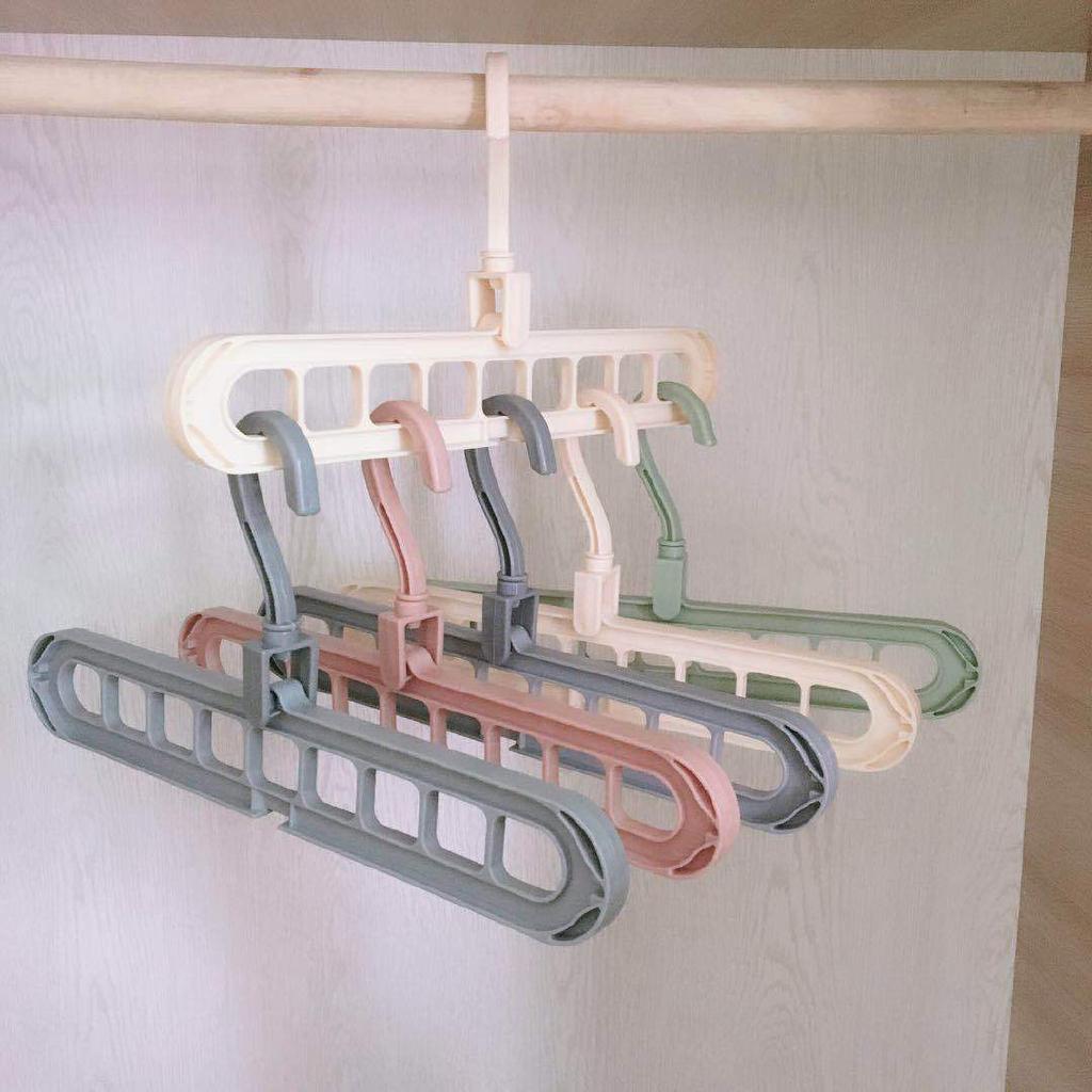 Multi-function Magic Telescopic Folding Hanger Bathroom Drying Rack Home Living Storage Hanger (4)