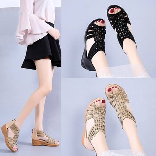 womens shoesSandals women s wedge high heels soft sole open toe