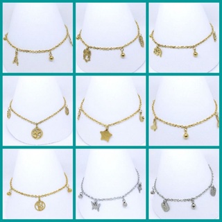 Stainless Steel Anklet (different charms)
