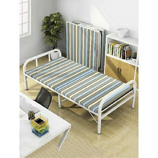 MUZI.Foldable Bed Save Space For Dormitory Rooms Folding Bed Sturdy Bed Frame (Single)