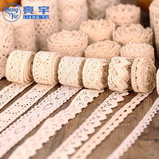 embroidery lace meter fabric Lace fabric accessories Openwork lace cotton lace lace accessories fabric costume curtain material decoration handmade DIY lace ribbon