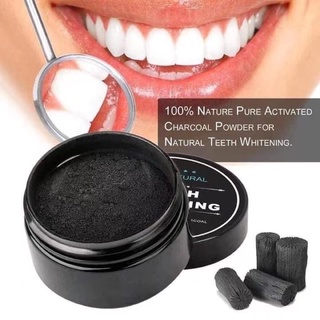 100% Natural Teeth Whitening Powder Organic Charcoal Bamboo
