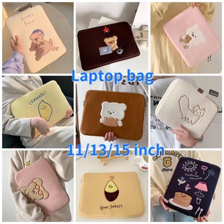 Korean ins style cute cartoon embroidery Laptop bag macbook bag ipad bag tablet case ipad pouch