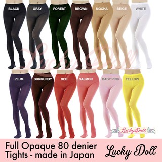 OOTD Full Opaque Tights Pantyhose 80 Denier Thickness