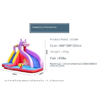 Dolphin Doctor Children Bouncy Castle Inflatable Castle Silde Outdoor Large Inflatable Playground (4)