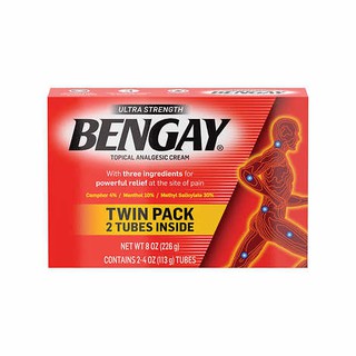 Bengay Ultra Strength Pain Relieving Cream 4 oz (2 tubes)