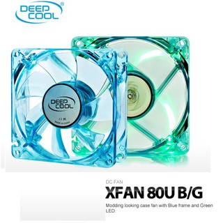 Deepcool Xfan 80U B/G Blue Frame and Green LED