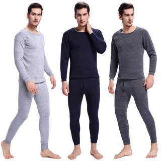 Hot Sale Mens Pajamas Winter Warm Thermal Underwear Long Johns Sexy Black CQjD