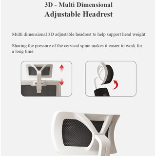 Korean Style adjustable armrest Office Chair with height adjustable headrest (7)