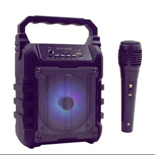 Karaoke / videoke speaker blutooth with free microphone and wire