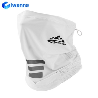 【Hot Sale】 UV Protection Ice Silk Face Cover Neck Tube Outdoor Sports Bandana Scarf Breathable Hiking Scarf Neck Gaiter Bandana iwan