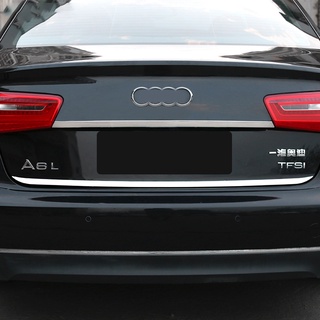 Auto rear door trim,tail trunk sticker for Audi A6 C7 2013 2014 2015 2016 2017 rear bumper cover