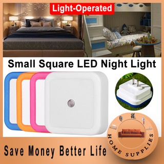 【Better Life】Night light LED intelligent light control sensor energy-saving bedside socket lamp