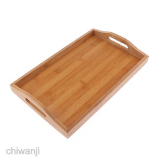 Multi-sizes Wooden Tea Breakfast Serving Trays / Craft Plain Wood Platter Q36B