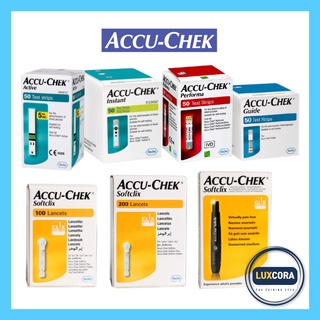 Accu chek test strips / Active / Performa / Instant / Guide / Softclix Lancets / Softclix Lancing device