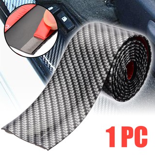 1M*5CM Car Carbon Fiber Style Rubber Door Sill Protector Edge Guard Strip (2)
