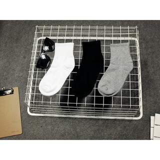 UNISEX socks Long Sports Socks Cotton Plain Black/White for boys for students 1 pair Cod unisex socks school