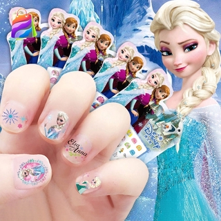 My Little Pony Unicorn Nail Sticker Children Baby Kids Makeup Toy Princess Elsa Sofia Snow White CRD