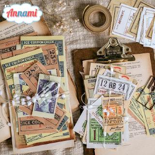 Annami 30Sheets Memo Pad Vintage Ticket Coupon Note Paper Message Journal Decoration Scrapbooking Supplies