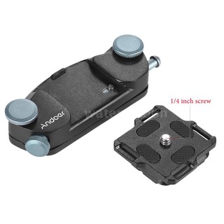 Andoer Metal Quick Release Camera Waist Belt Strap Buckle Button Mount Clip