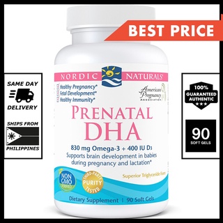 Nordic Naturals Prenatal DHA, Omega 3 & Vitamin D3 + EPA with Fish Oil, Supports Brain Development i