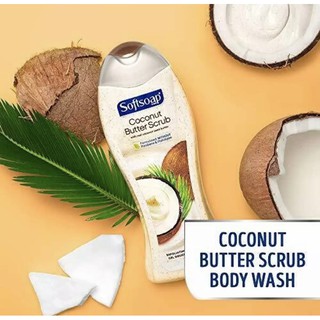 Softsoap Body Butter Coconut Scrub, Body Wash 591ml IMPORTED FROM USA