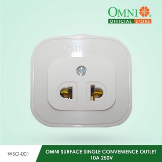 Omni Surface Single Convenience Outlet 10A 250V WSO-001