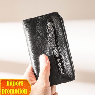 ☂♧✣Key case men s leather large-capacity multi-function car universal storage bag household cover wo