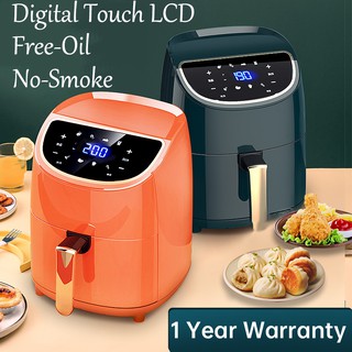 Air Fryer Digital Touch Display No-smoke Roast Intelligent Electric Fryer Support Timer Temperature