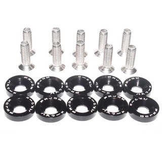 Automobile Exterior Accessories(✆㍿10pcs/Pack M6 JDM Style Fender Washers Aluminum Washers And Bolt F