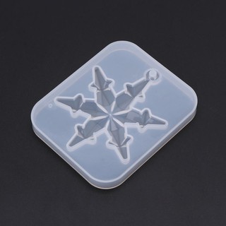 Silicone Mold Mirror DIY Snowflake Handmade Crafts Epoxy Resin Gifts Molds Silica Jewelry Making Pendant Crystal Necklace Decoration