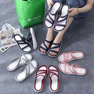 ✘2021 new rubber Crocs Summer Beach Flat Casual slippers for women slides