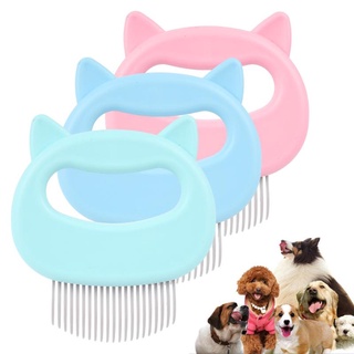 Pet Massage Brush Shell Shaped Handle Pet Grooming Massage Tool To Remove Loose Hair For Cats Willkey
