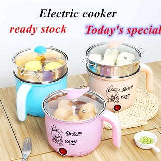 1.3L Non Stick Multi function Electric Cooker /Rice Cooker /Steamer Frying Pan /Portable Pot
