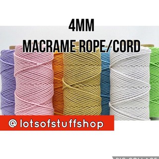 Macrame Poly Cotton Cord Rope 4mm